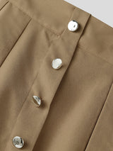 Mens Faux Two-Piece Layered Casual Pant SKUL11493