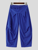 Men's Avant-garde Streetwear Vintage Patchwork Loose Drop Crotch Casual Harem Pant SKUL69657