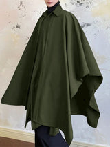 Men's Faux Two-Piece Design Loose Long Sleeve Shirt SKUL32950