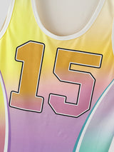 Men's Gradient Number Print Bodysuit SKUL18793