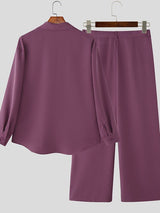 Men's 3D Floral Decor Lightweight Two Pieces Outfit SKUL38899