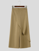 Men's Bohemian Resort Beach Asymmetric Layered Wide Leg Pant SKUL71322