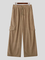 Mens Corduroy Cargo Casual Pant SKUK95563