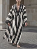 Men's Striped Loose Oversized Robe SKUL24712