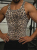 Men's Leopard Print Textured Tank SKUL46089
