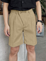 Mens Solid Casual Shorts With Pocket SKUJ99728