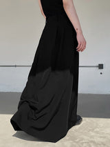 Mens Solid Loose Long Skirts SKUJ94377