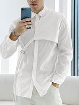 Mens Plain Long Sleeve Shirt SKUJ12326