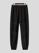 Mens Mesh Patchwork Pants with Chain Pocket SKUJ45416