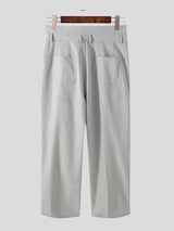 Men's High Waist Casual Wide Leg Pants SKUH95667