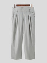 Men's High Waist Casual Wide Leg Pants SKUH95667