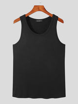 Mens Solid Color Casual Slim Fit Vest SKUI88245