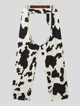 Mens Cow Printed Cutout Pants SKUJ21127