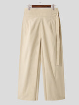 Mens Pleated Wide-leg Loose Skirt Pants SKUI70910