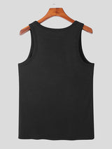 Mens Solid Color Casual Slim Fit Vest SKUI88245