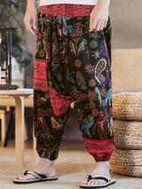 Mens Retro Print Baggy Harem Pants SKUA62275