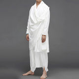 Mens Retro Loose Cotton Linen Yoga Suits SKUF42974