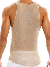 Mens Sleeveless See Through Mesh Vest SKUG89923