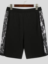 Mens Sexy Lace Side Hollow Patchwork Shorts SKUH52377