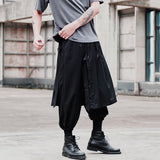 Mens Gothic Punk Hippie Loose Wide Leg Pants SKUF15799