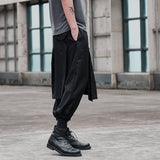 Mens Gothic Punk Hippie Loose Wide Leg Pants SKUF15799